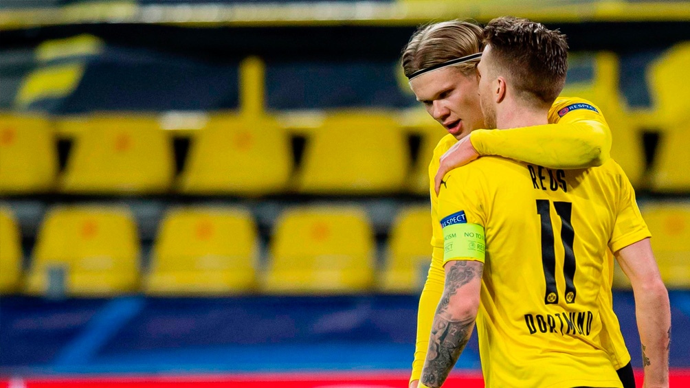 En Haaland y Reus descansa la ofensiva del Dortmund. 