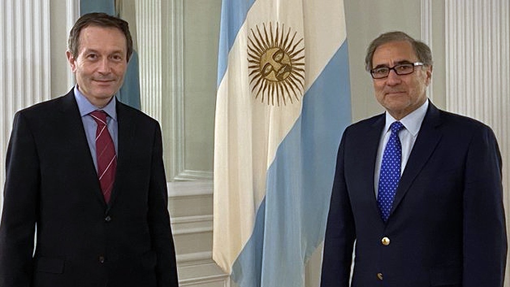 El secretario de Asuntos Estratégicos, Gustavo Beliz se reunió con el embajador argentino en EEUU, Jorge Argüello.