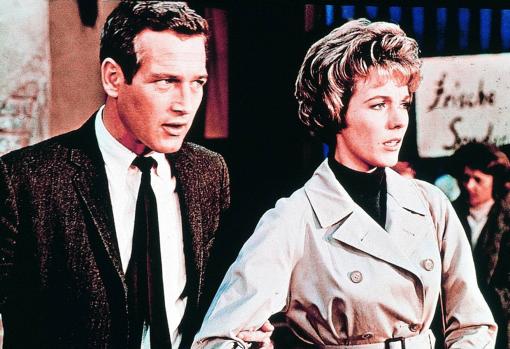 Paul Newman y Julie Andrews, en &#039;Cortina rasgada&#039; (1966), de Alfred Hitchcock